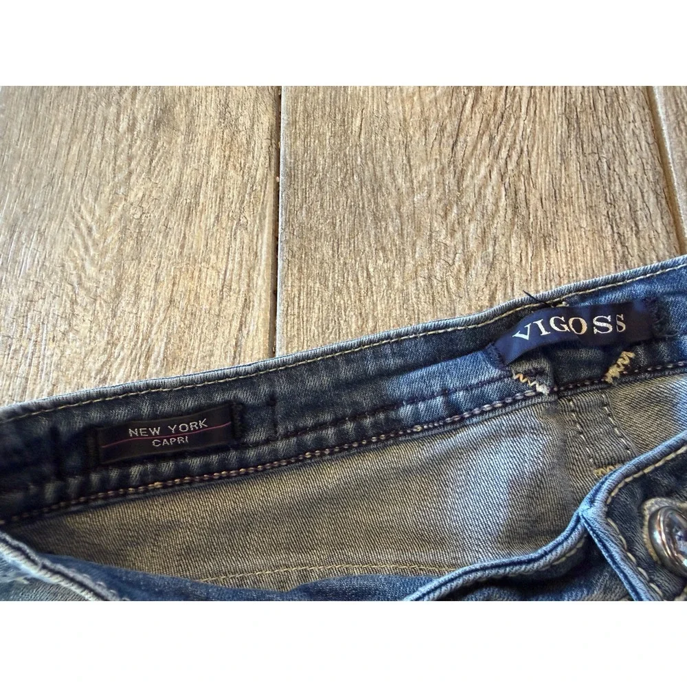 Vigoss Denim Capri Jeans New York Capris Cropped W32 L22 Classic 32 x 22 Cropped - Picture 3 of 13